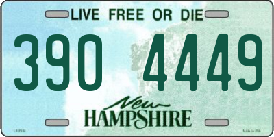 NH license plate 3904449