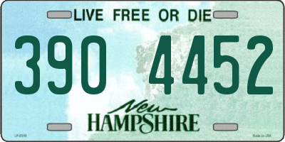 NH license plate 3904452