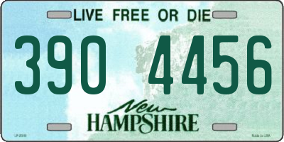 NH license plate 3904456