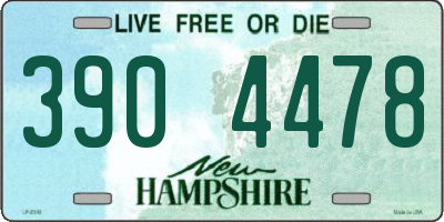 NH license plate 3904478