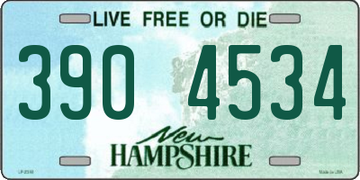 NH license plate 3904534