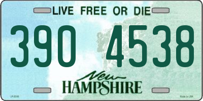 NH license plate 3904538