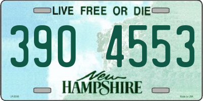 NH license plate 3904553