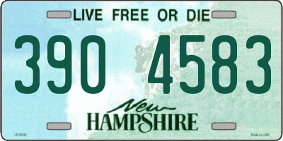NH license plate 3904583