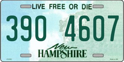 NH license plate 3904607