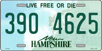 NH license plate 3904625