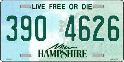 NH license plate 3904626