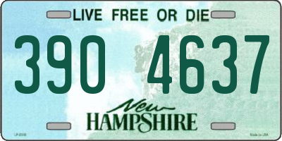 NH license plate 3904637