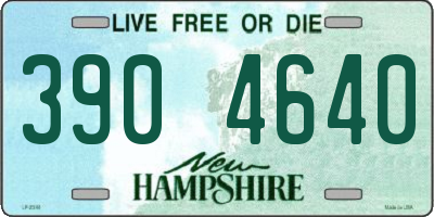NH license plate 3904640