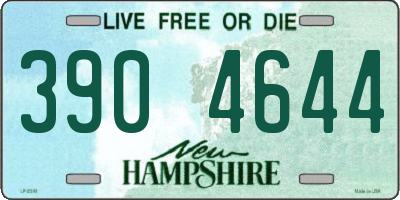 NH license plate 3904644