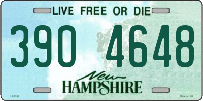 NH license plate 3904648