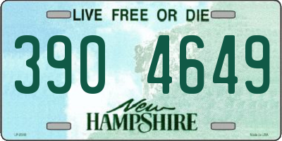 NH license plate 3904649