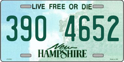 NH license plate 3904652