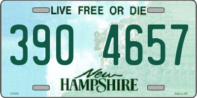 NH license plate 3904657