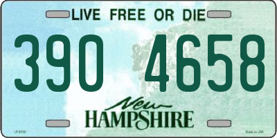 NH license plate 3904658