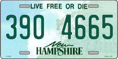NH license plate 3904665