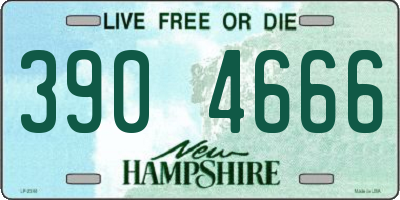 NH license plate 3904666