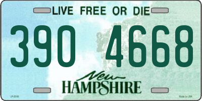 NH license plate 3904668