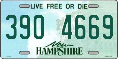 NH license plate 3904669