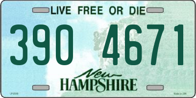 NH license plate 3904671