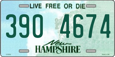 NH license plate 3904674