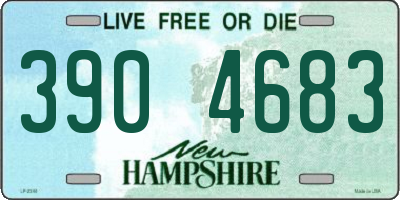 NH license plate 3904683