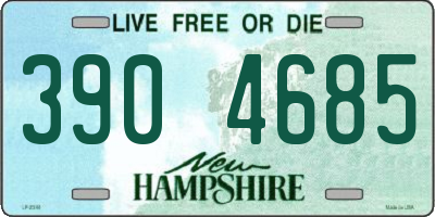 NH license plate 3904685