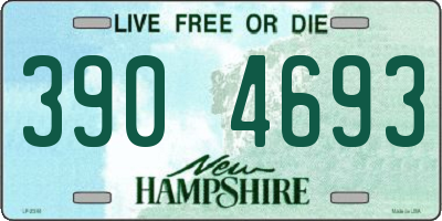 NH license plate 3904693
