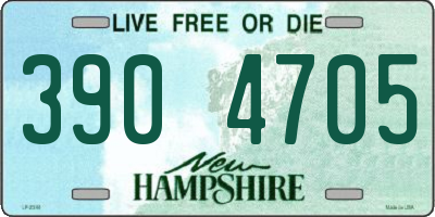 NH license plate 3904705