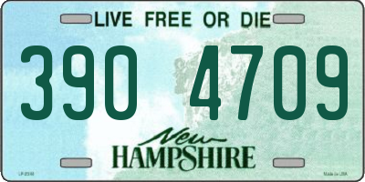 NH license plate 3904709