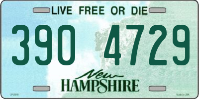 NH license plate 3904729