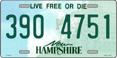 NH license plate 3904751
