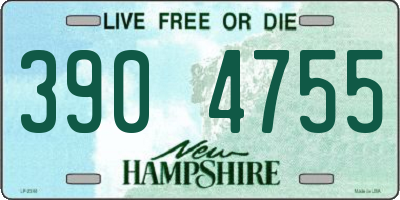 NH license plate 3904755