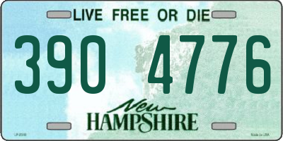 NH license plate 3904776