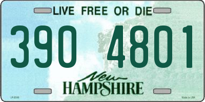 NH license plate 3904801
