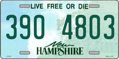 NH license plate 3904803