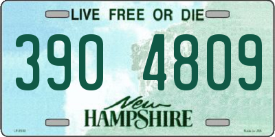 NH license plate 3904809