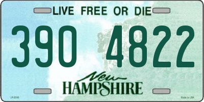 NH license plate 3904822