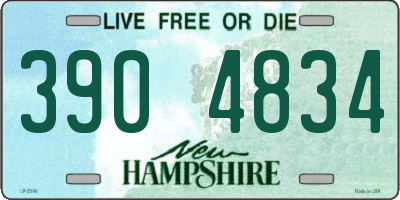 NH license plate 3904834