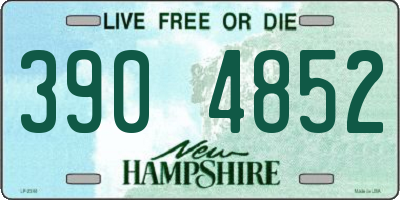 NH license plate 3904852