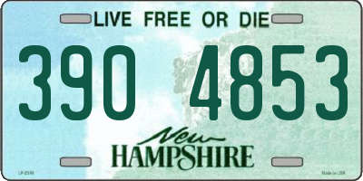 NH license plate 3904853