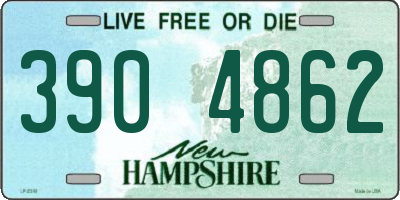 NH license plate 3904862