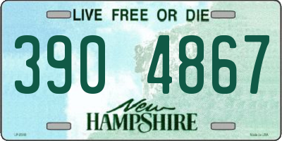 NH license plate 3904867