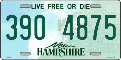 NH license plate 3904875