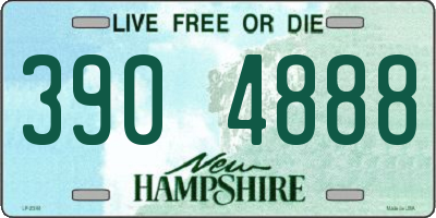 NH license plate 3904888
