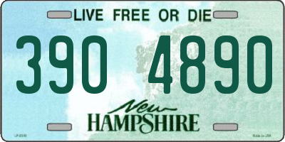 NH license plate 3904890