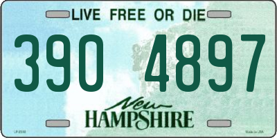 NH license plate 3904897