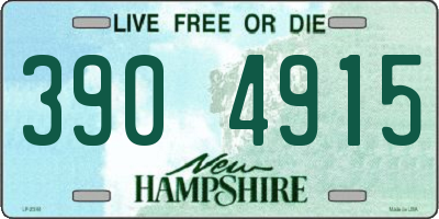 NH license plate 3904915