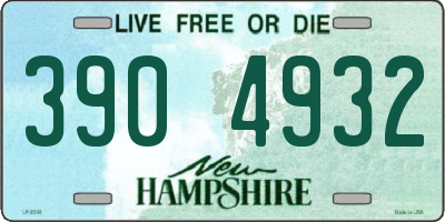 NH license plate 3904932