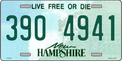 NH license plate 3904941